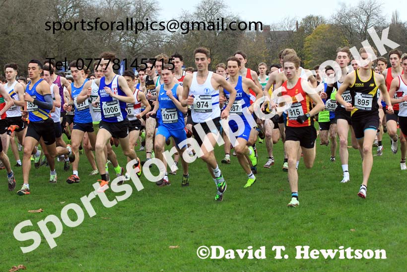 Junior Men, 2022 British Athletics Cross Challenge, Sefton Park, Liverpool.  Photo: David T. Hewitson/Sports for All Pics